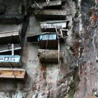 Hanging coffins of Echo Valley in Sagada, Philippines