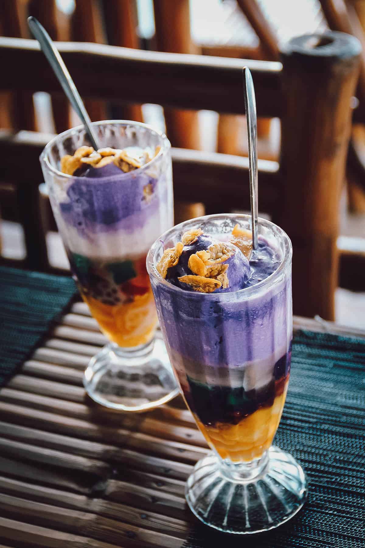 Halo-Halo, one of the most popular desserts in the Philippines