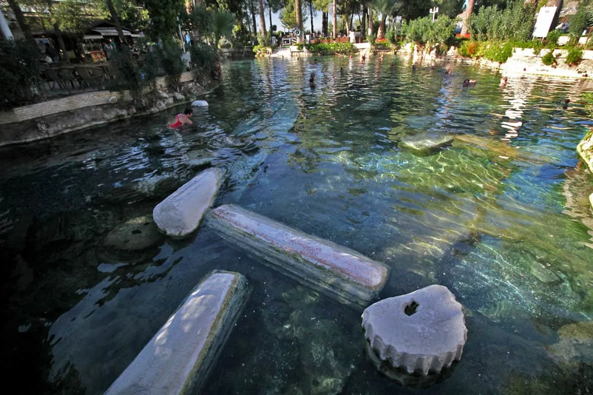 Hierapolis Archaeological Park and the Calcium Travertines of Pamukkale, Turkey