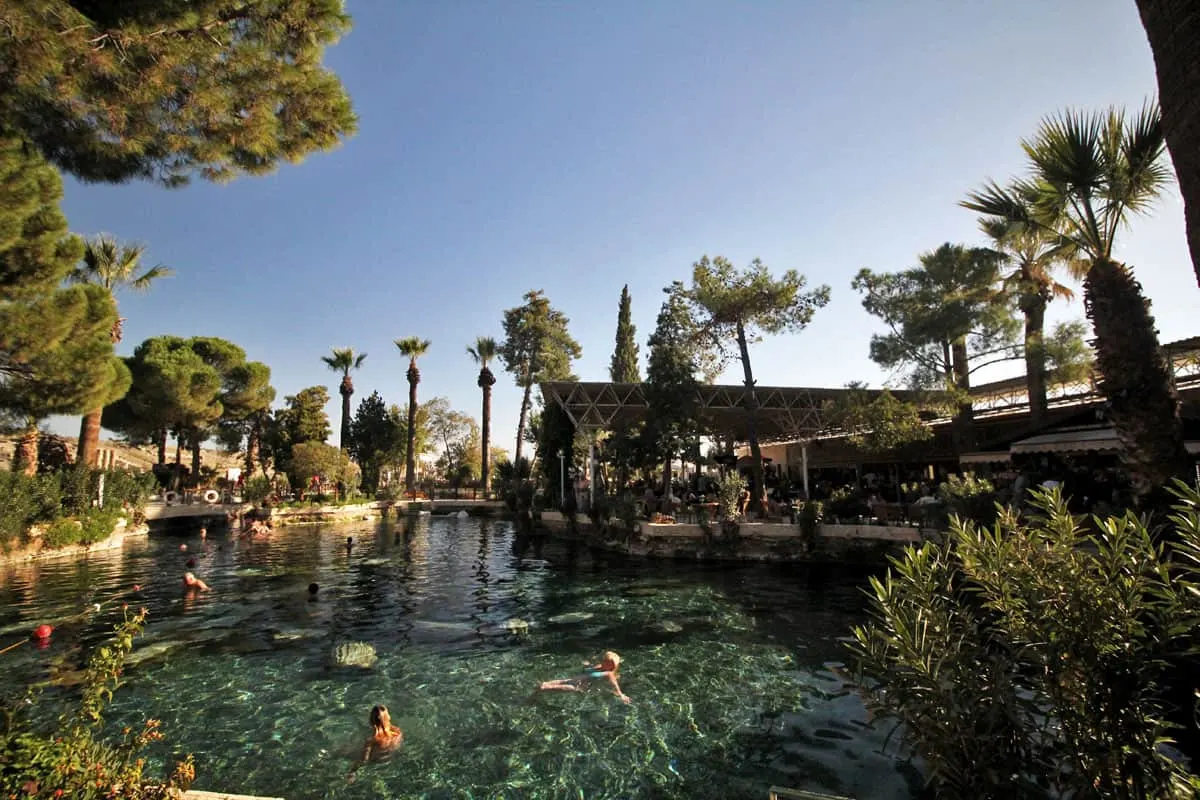 Hierapolis Archaeological Park and the Calcium Travertines of Pamukkale, Turkey