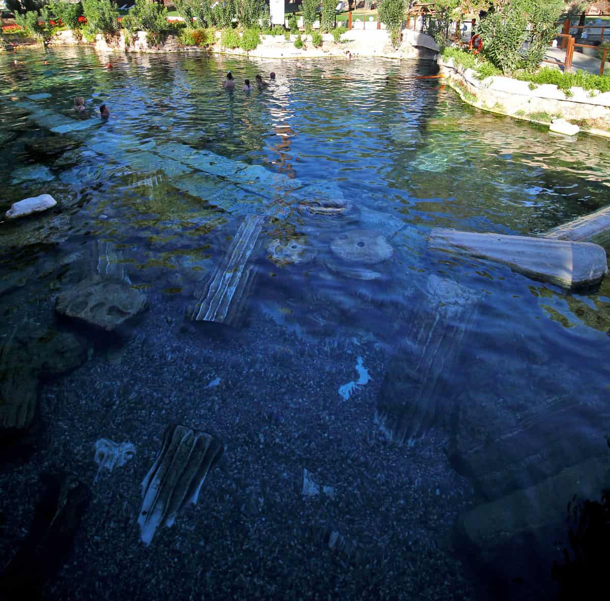 Hierapolis Archaeological Park and the Calcium Travertines of Pamukkale, Turkey