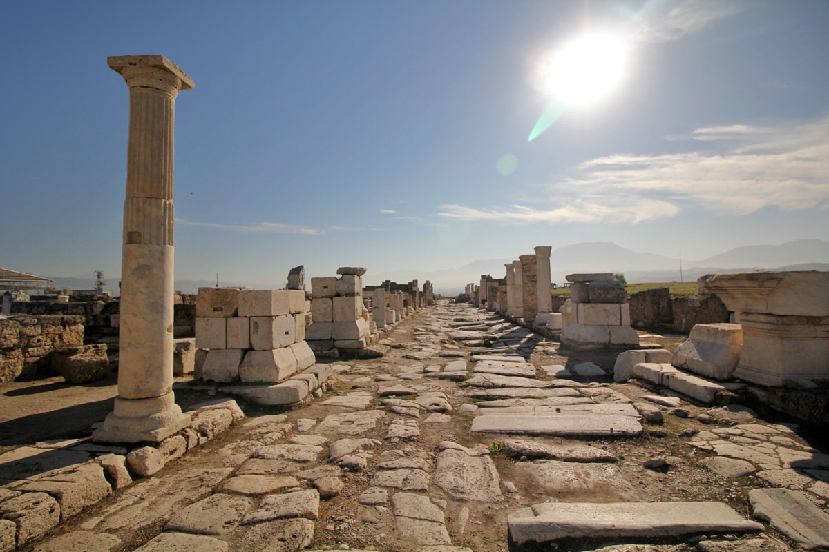 The Rise of Laodicea in Pamukkale, Denizli, Turkey