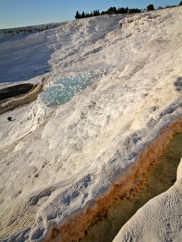 Hierapolis, Cleopatra’s Pool, and the Calcium Travertines of Pamukkale, Turkey