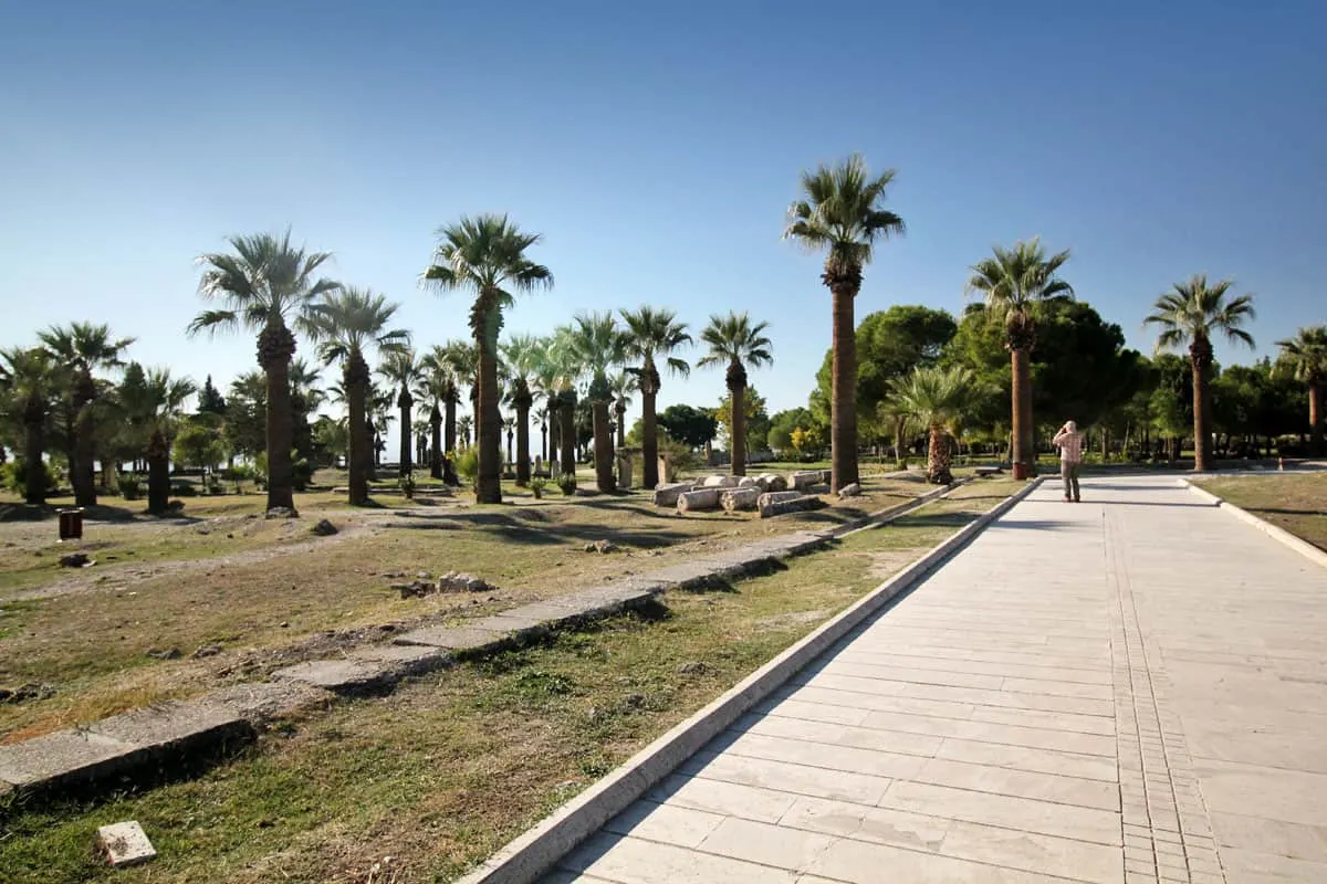 Hierapolis Archaeological Park and the Calcium Travertines of Pamukkale, Turkey