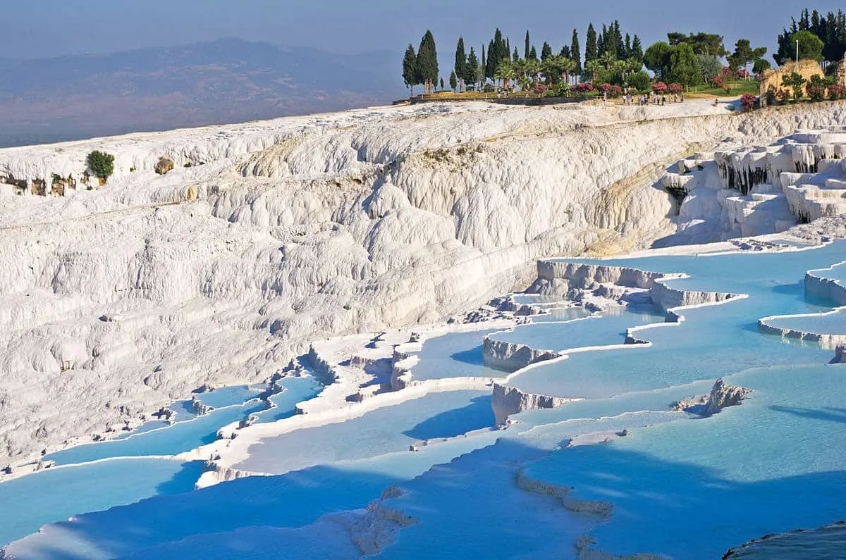 Hierapolis Archaeological Park and the Calcium Travertines of Pamukkale, Turkey