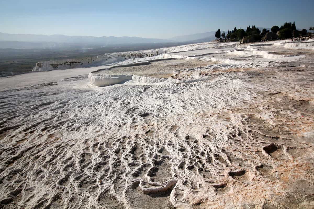 Hierapolis Archaeological Park and the Calcium Travertines of Pamukkale, Turkey