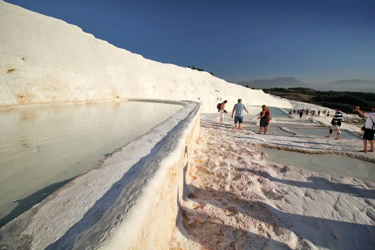 Hierapolis Archaeological Park and the Calcium Travertines of Pamukkale, Turkey