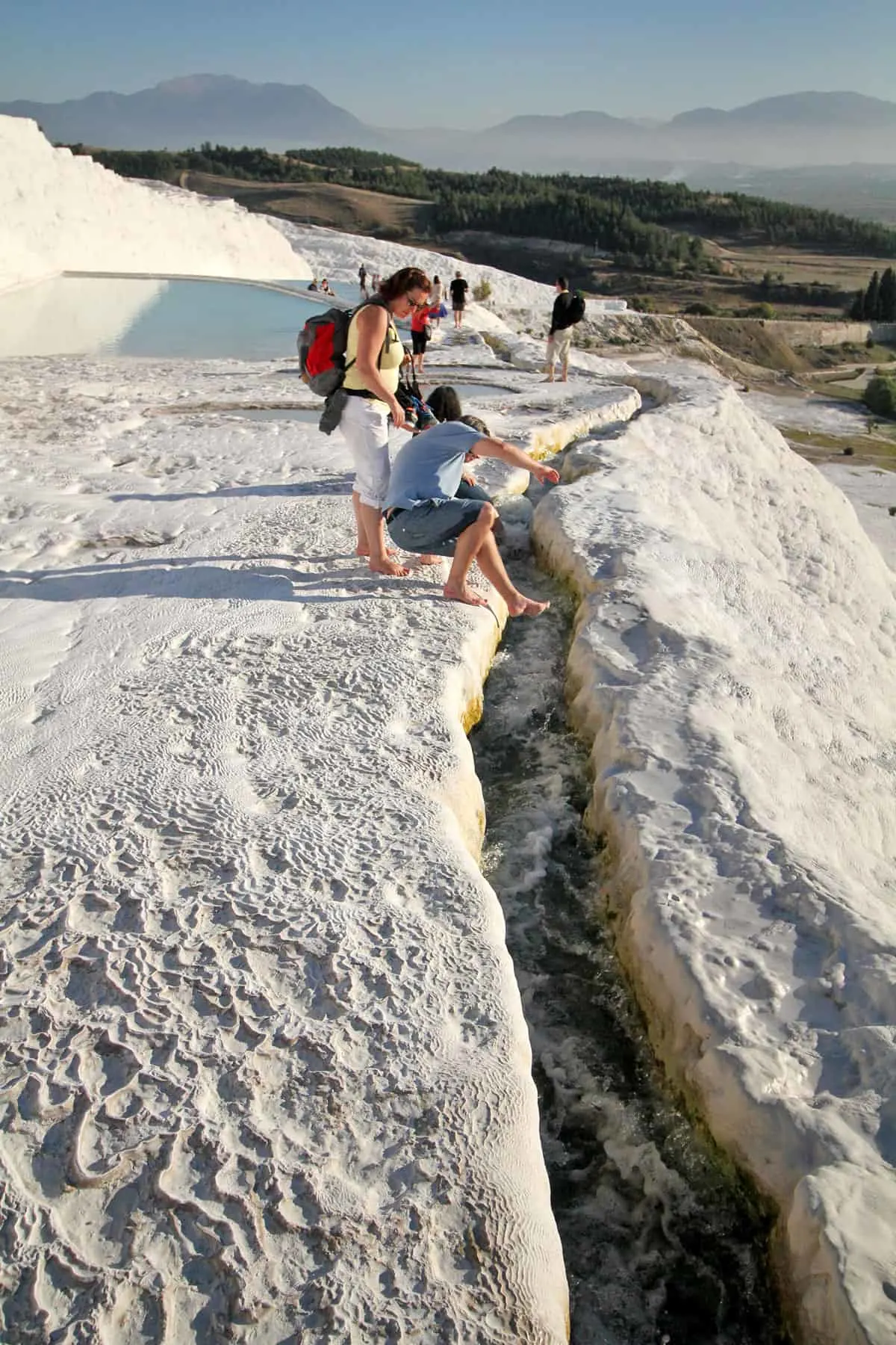 Hierapolis Archaeological Park and the Calcium Travertines of Pamukkale, Turkey