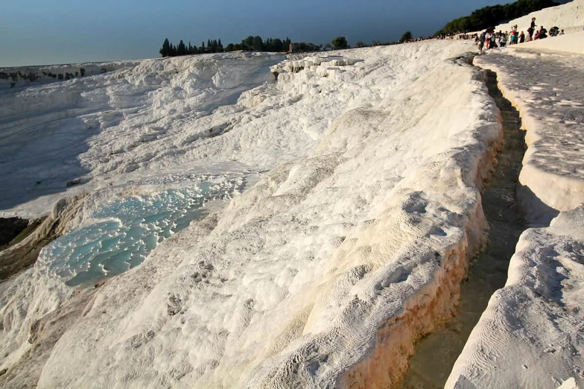 Hierapolis Archaeological Park and the Calcium Travertines of Pamukkale, Turkey