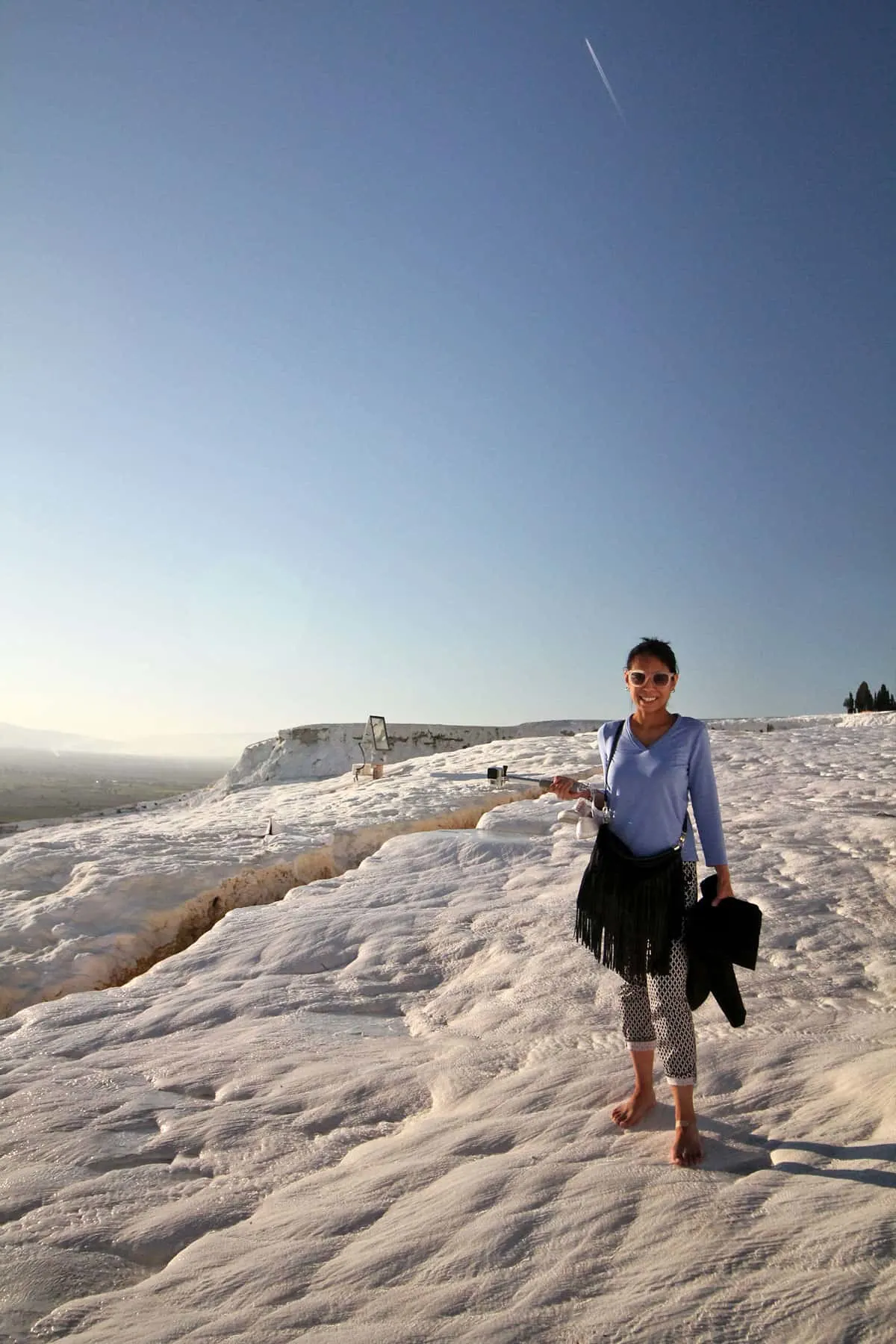 Hierapolis Archaeological Park and the Calcium Travertines of Pamukkale, Turkey