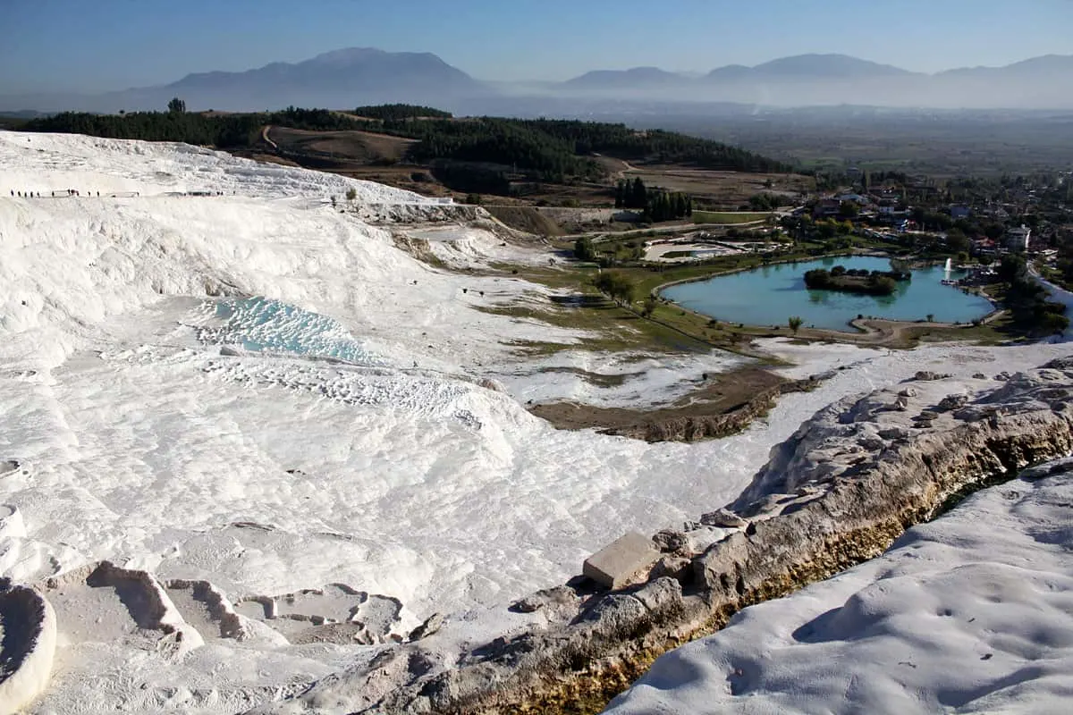 Hierapolis Archaeological Park and the Calcium Travertines of Pamukkale, Turkey