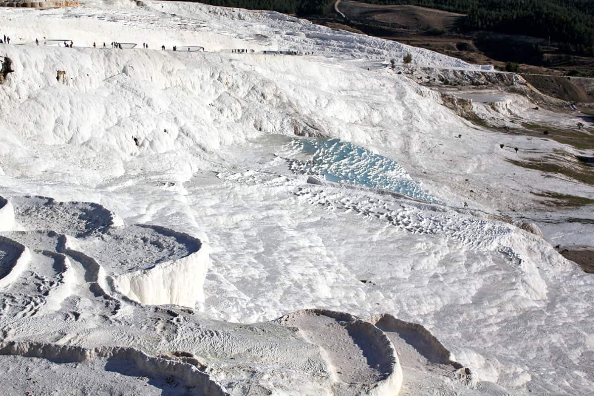 Hierapolis Archaeological Park and the Calcium Travertines of Pamukkale, Turkey