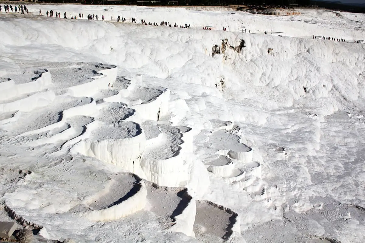 Hierapolis Archaeological Park and the Calcium Travertines of Pamukkale, Turkey