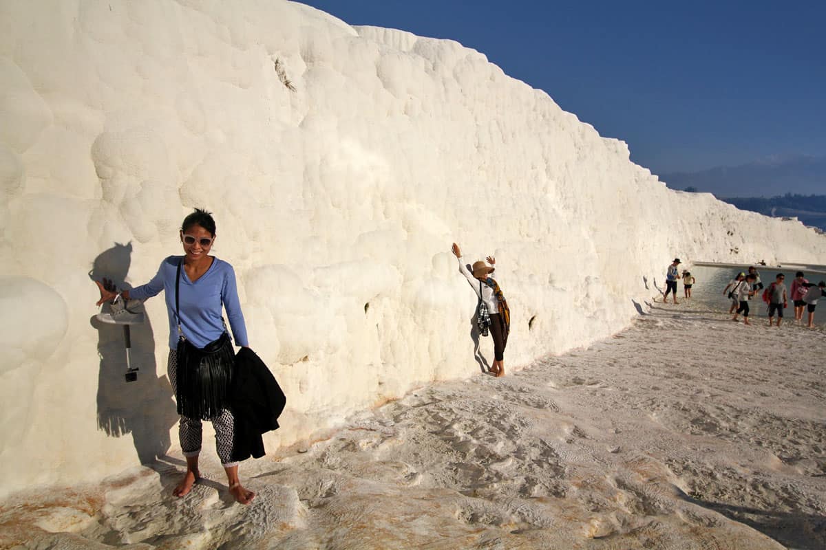 Hierapolis Archaeological Park and the Calcium Travertines of Pamukkale, Turkey