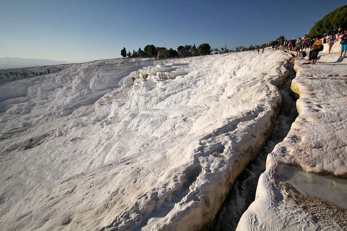 Hierapolis Archaeological Park and the Calcium Travertines of Pamukkale, Turkey