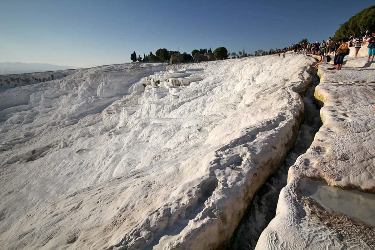 Hierapolis Archaeological Park and the Calcium Travertines of Pamukkale, Turkey