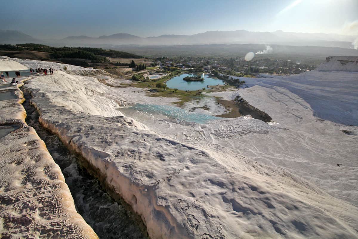 Hierapolis Archaeological Park and the Calcium Travertines of Pamukkale, Turkey