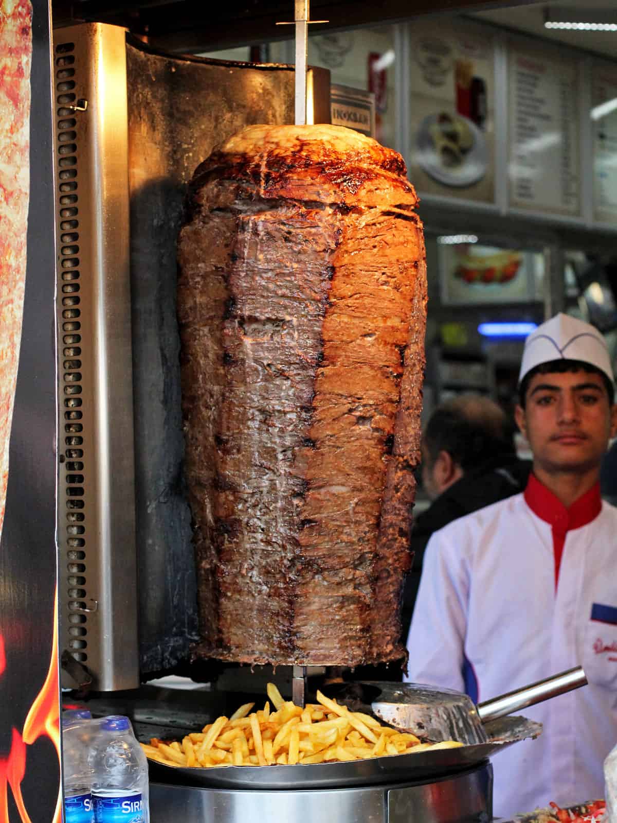 Doner kebab vertical rotisserie
