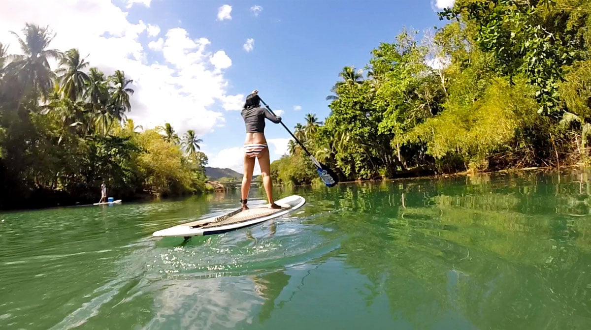 Go Stand Up Paddleboarding and Mountain Biking at Loboc River in Bohol, the Philippines