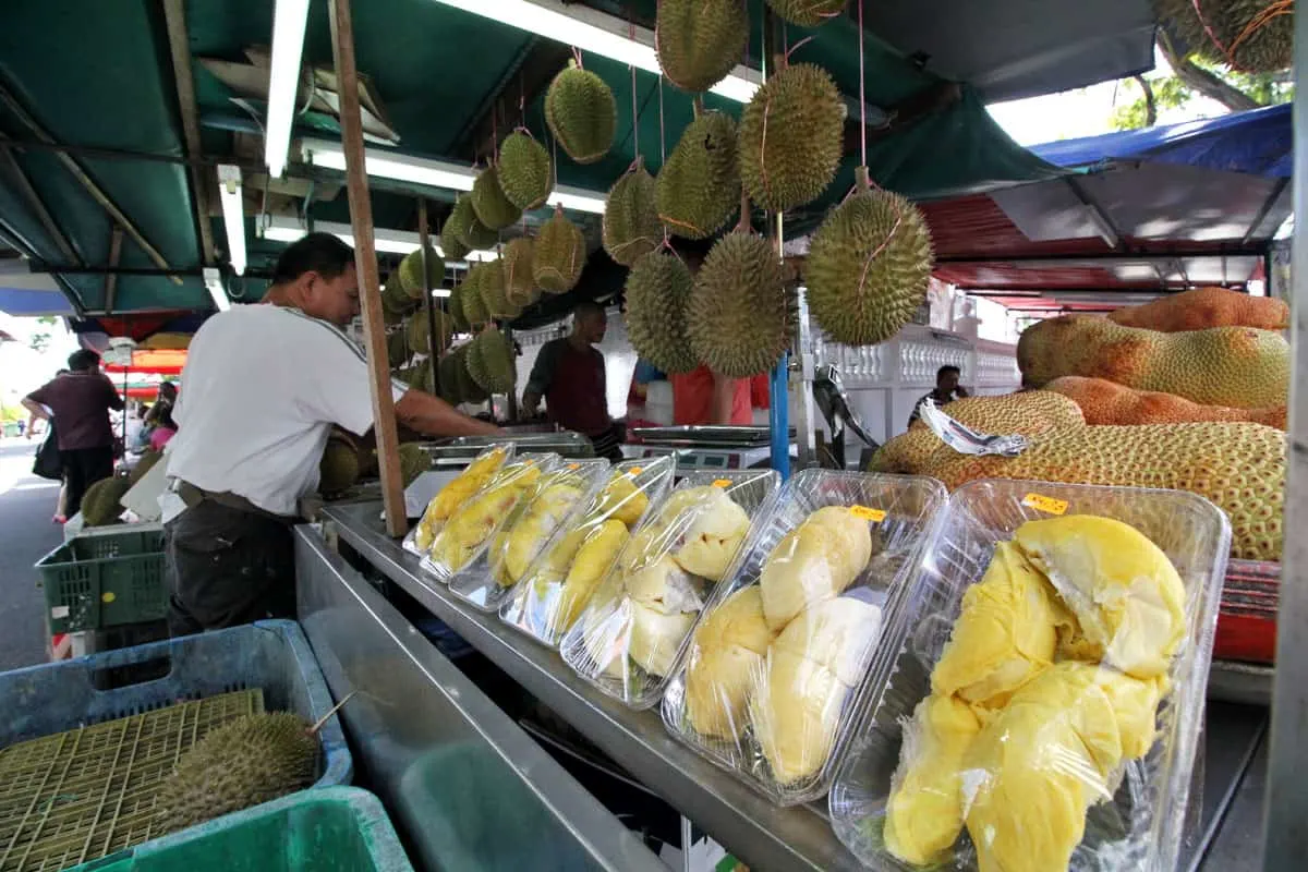 Ah Teik Durian Stall Lorong Susu in Penang, Malaysia