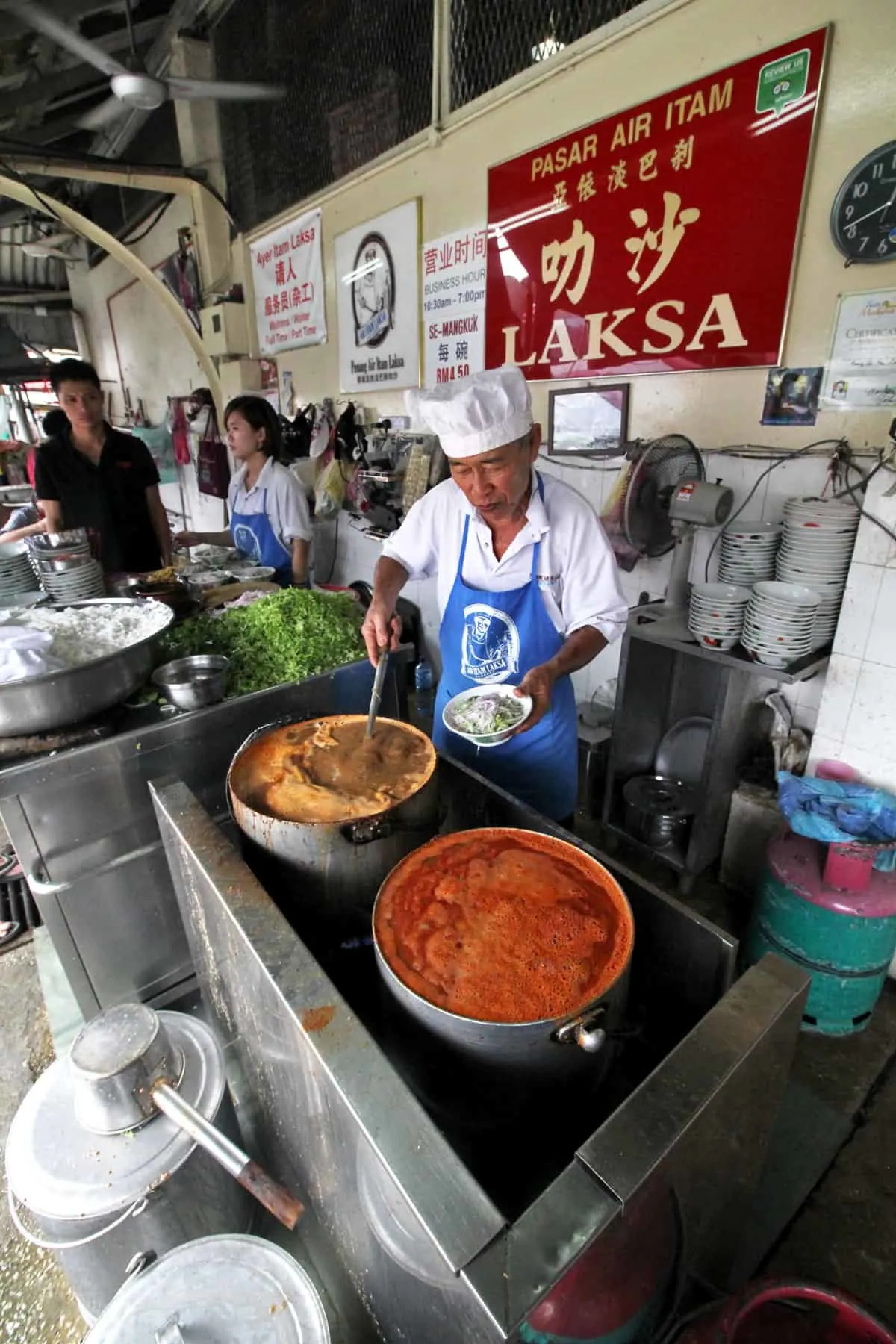 Air Itam Asam Laksa in Penang, Malaysia