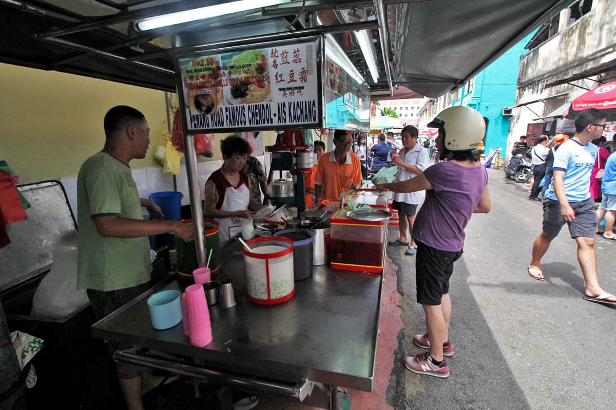 Penang Road Famous Chendol in Penang, Malaysia