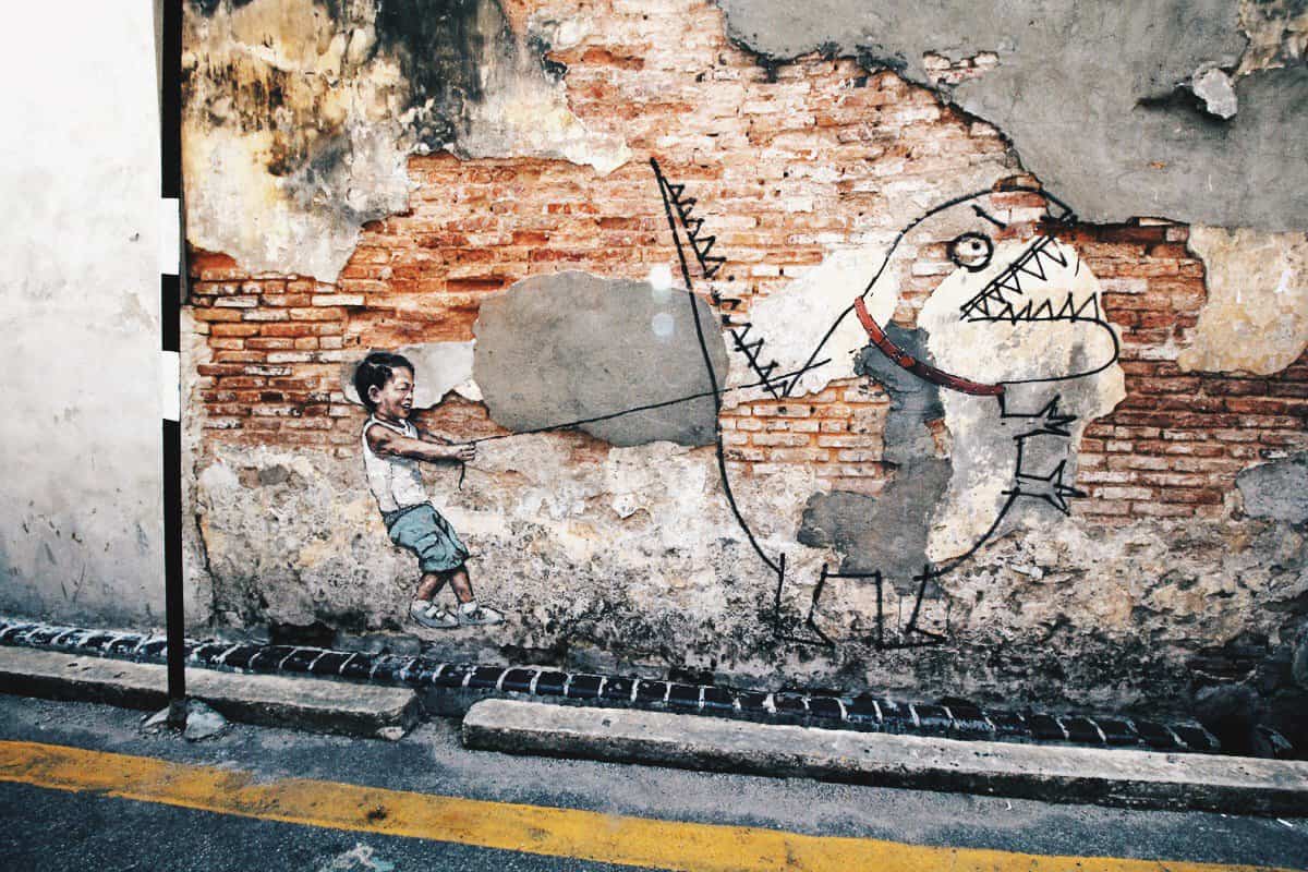 Gotta Catch 'Em All!  Go Street Art Hunting in George Town, Penang, Malaysia