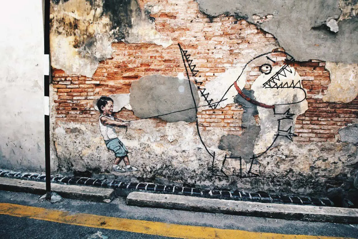 Gotta Catch 'Em All!  Go Street Art Hunting in George Town, Penang, Malaysia