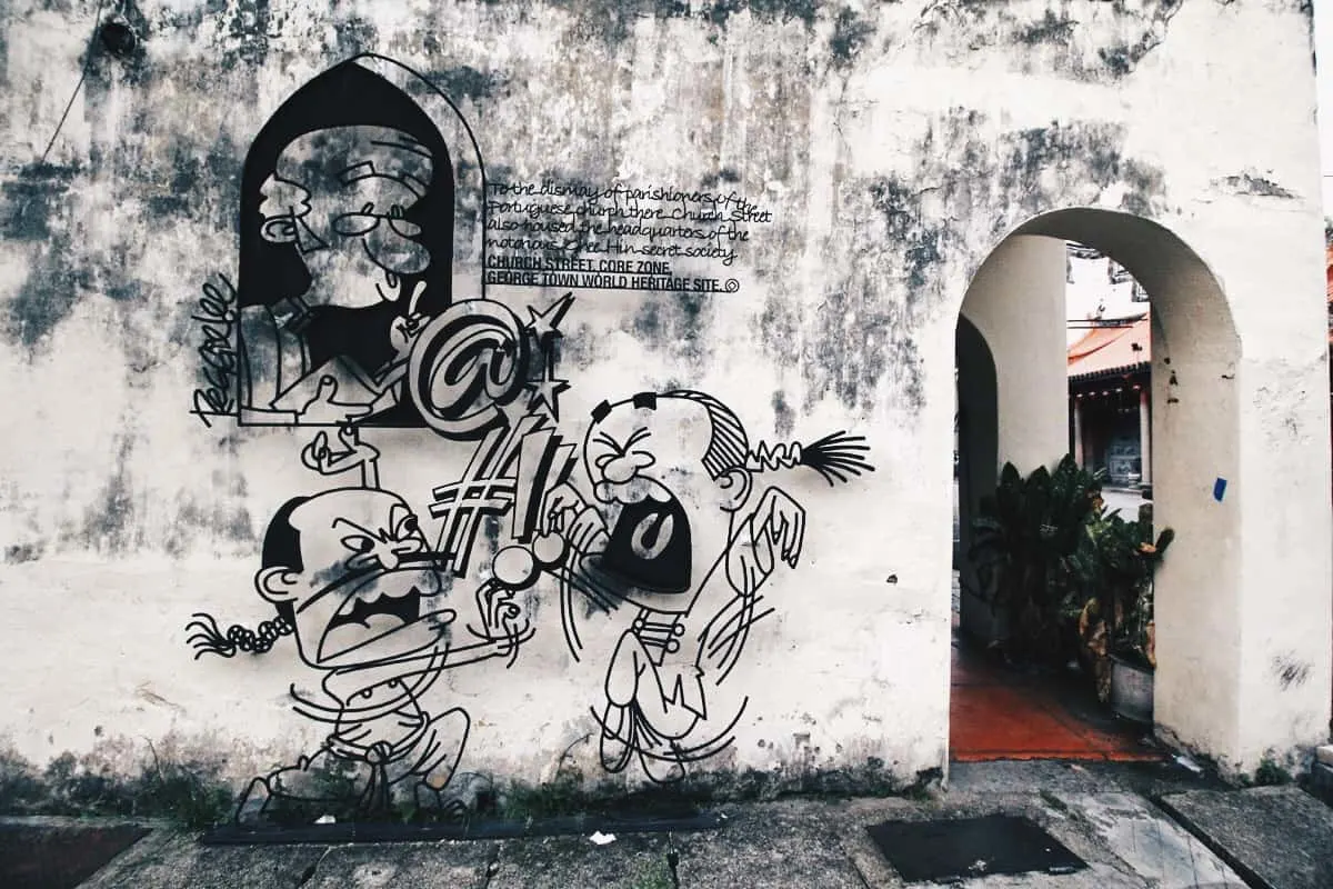 Gotta Catch 'Em All!  Go Street Art Hunting in George Town, Penang, Malaysia