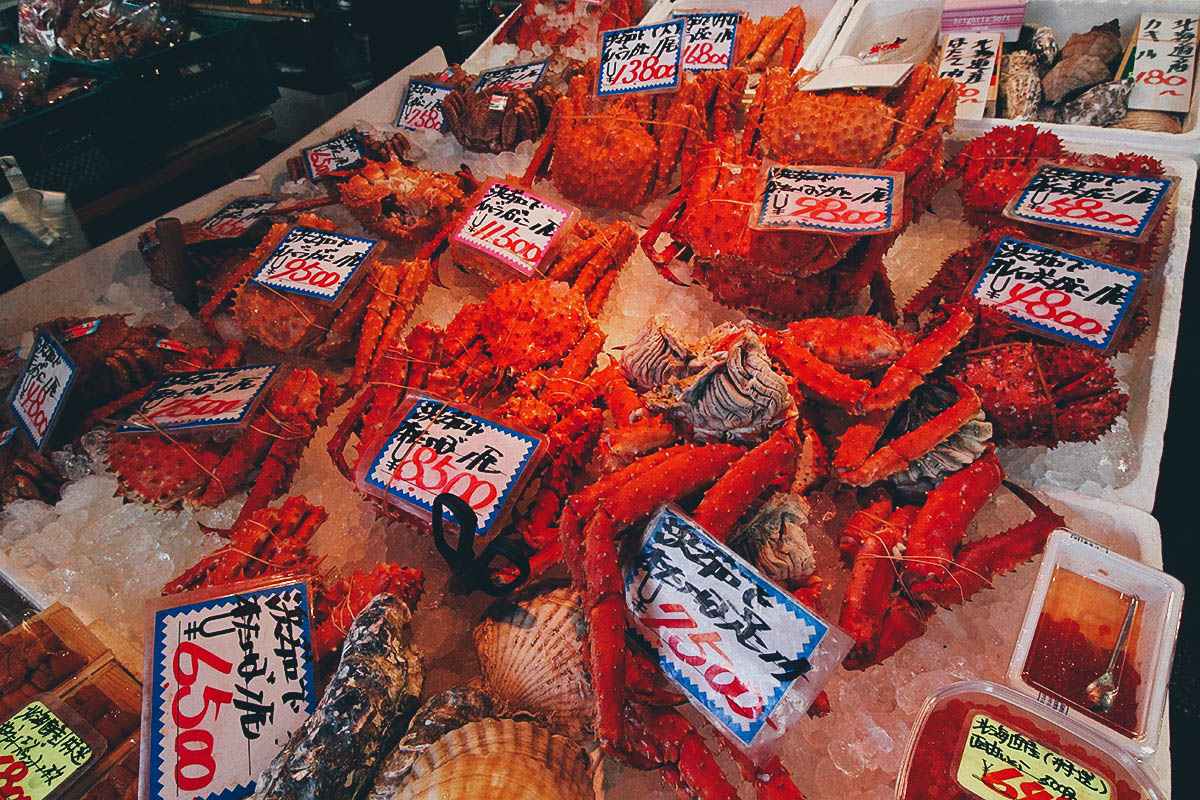 Nijo Market: Where it Sucks to be a Crab in Sapporo, Japan