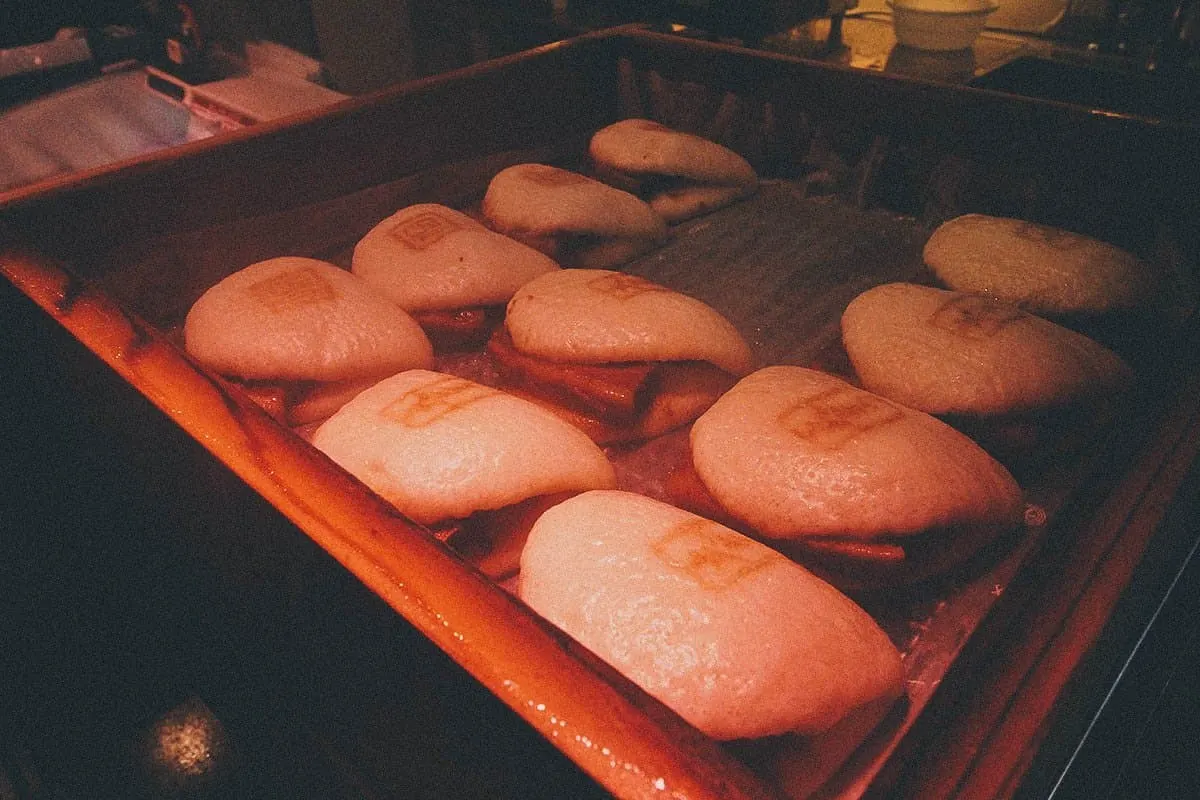 Kakuni manju, a Japanese-style pork belly bun from Nagasaki