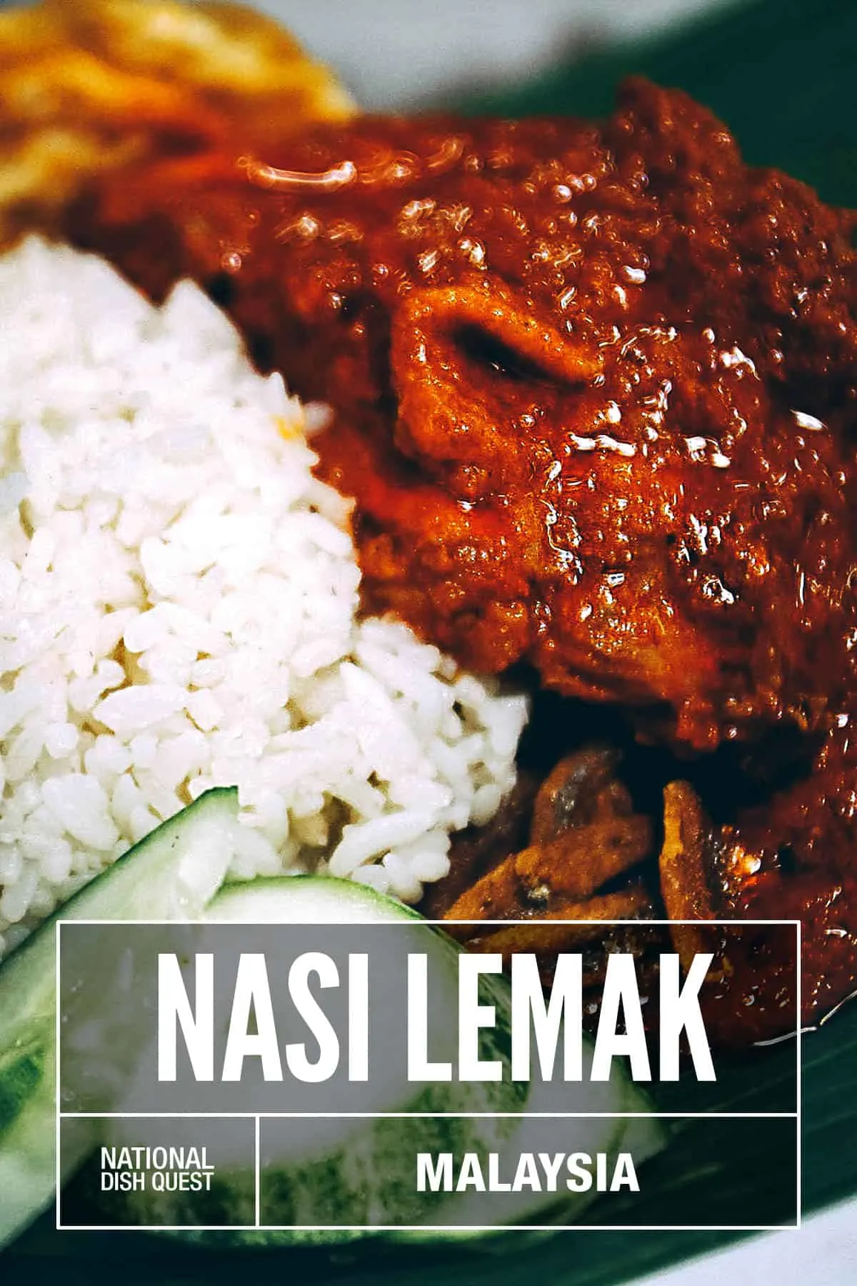 Plate of nasi lemak