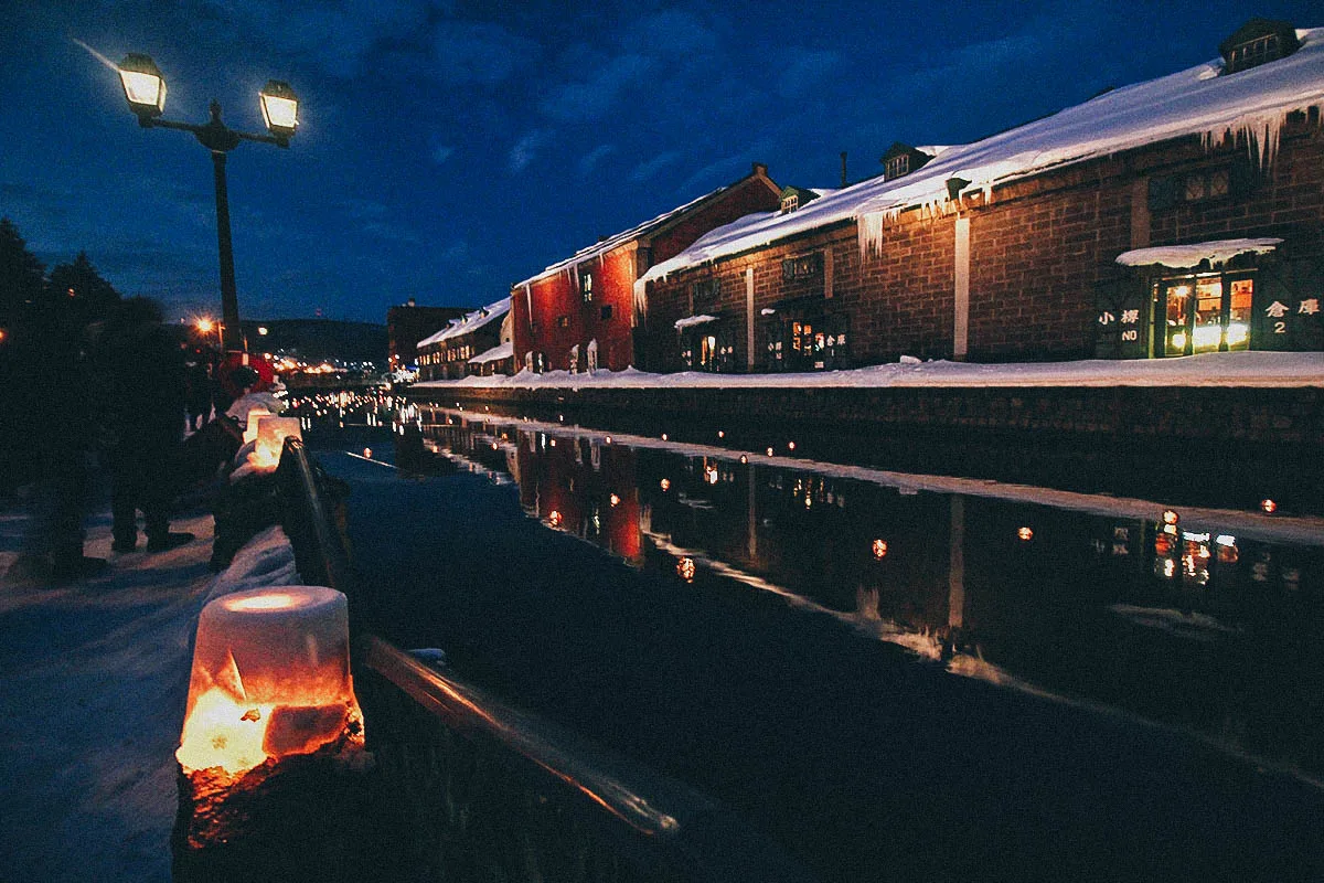 Snow Light Path Festival, Otaru, Hokkaido, Japan Snow Light Path Festival, Otaru, Hokkaido, Japan
