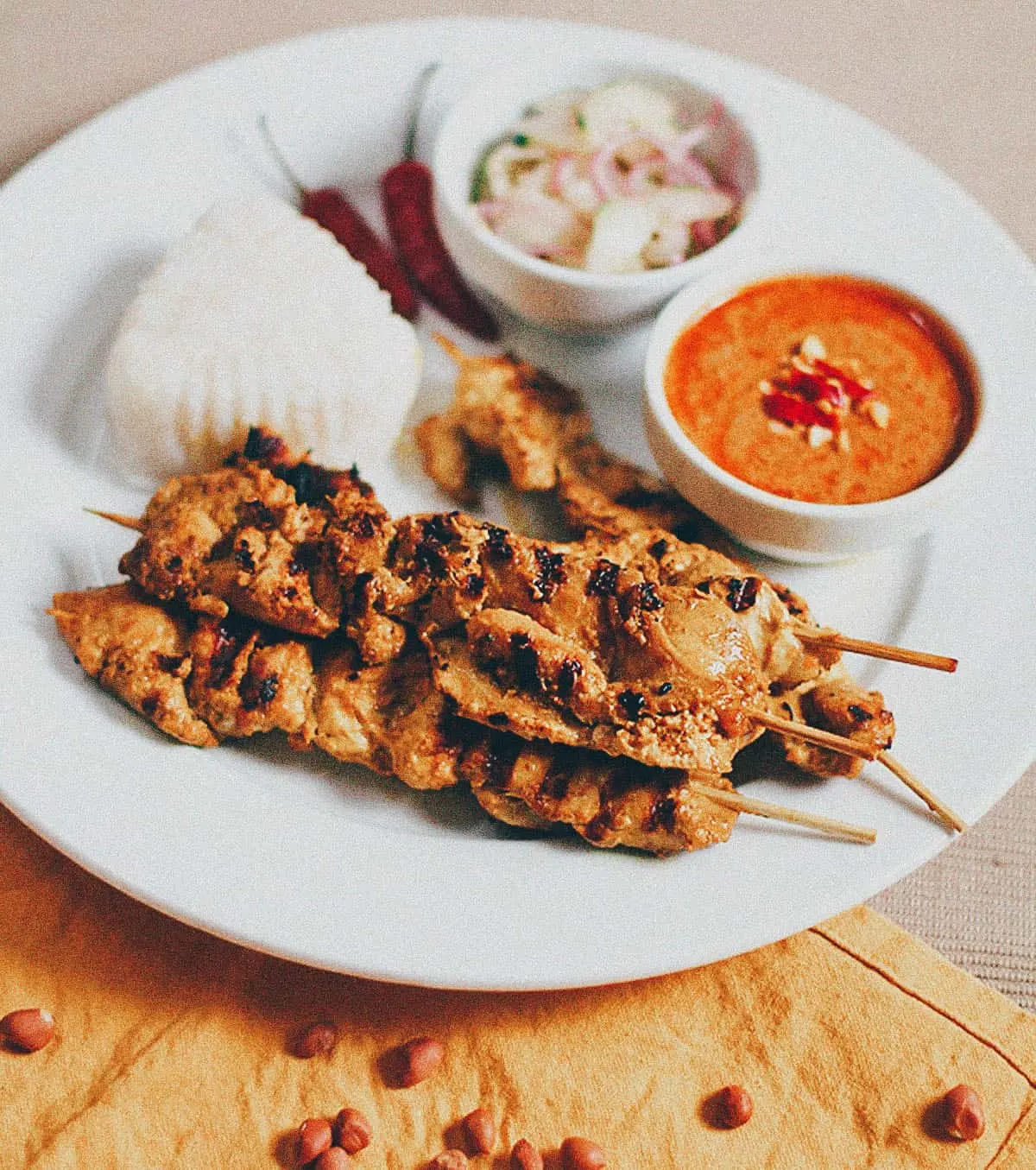 Chicken Satay Recipe Homemade chicken satay