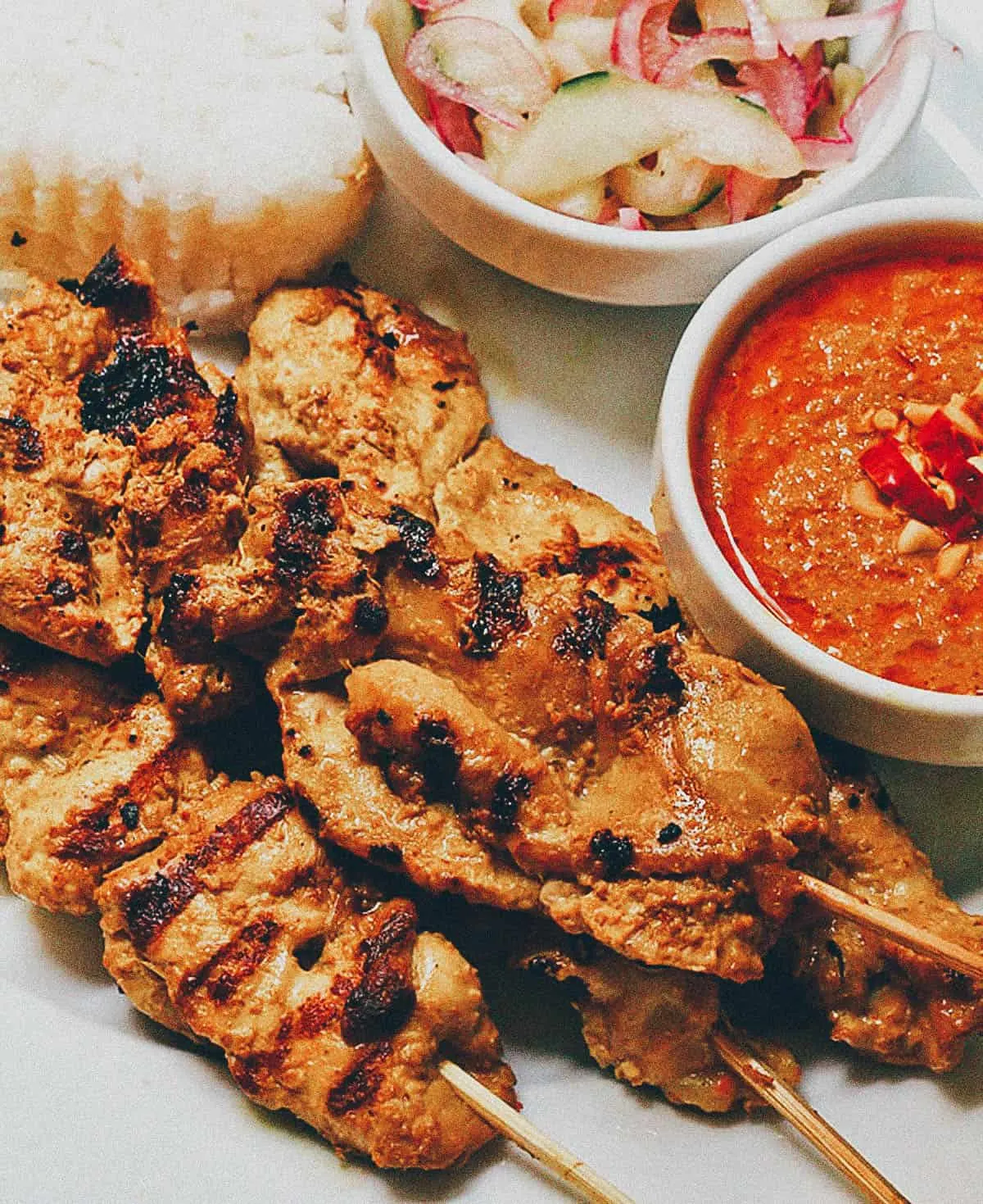 Chicken Satay Recipe Homemade chicken satay