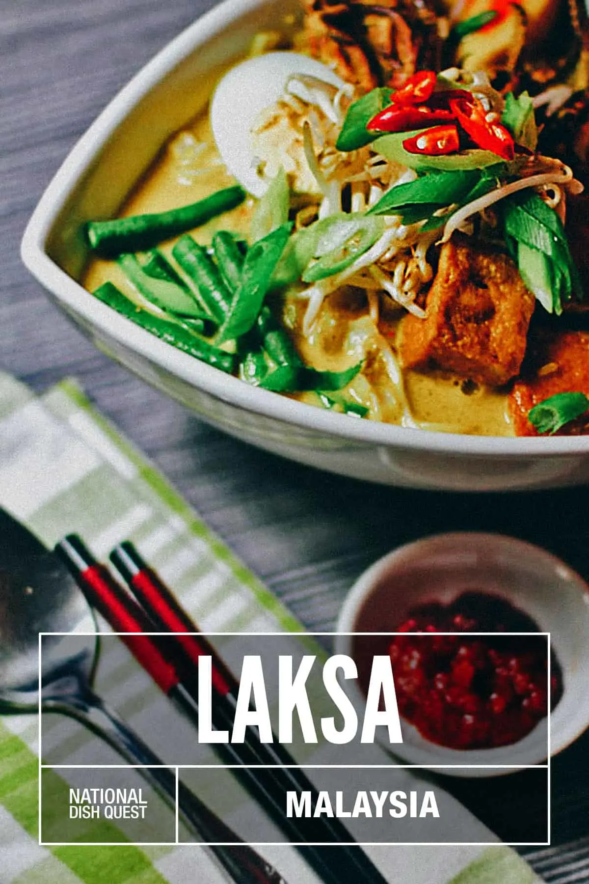 Bowl of curry laksa