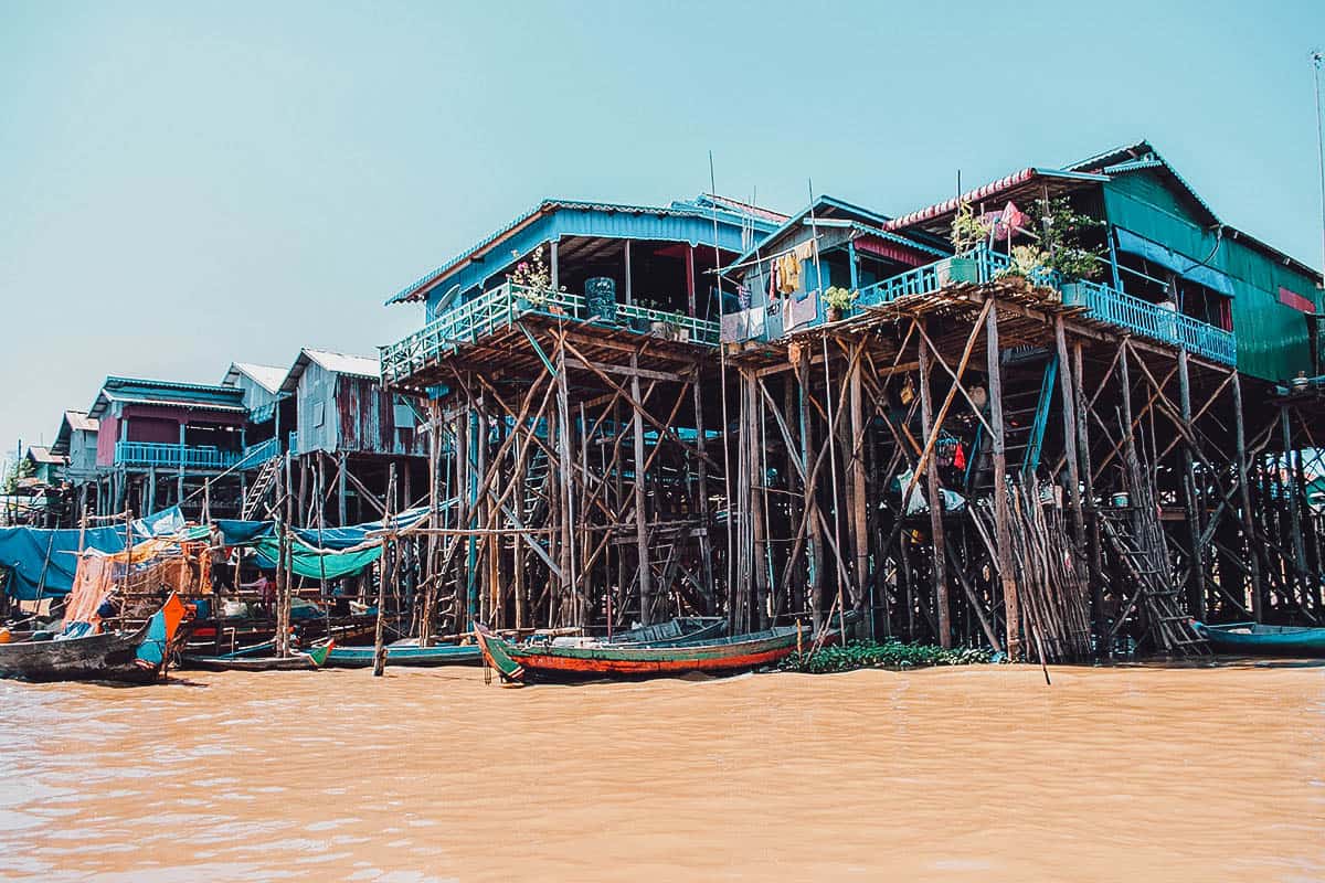 Stilt houses on Tonle Sap