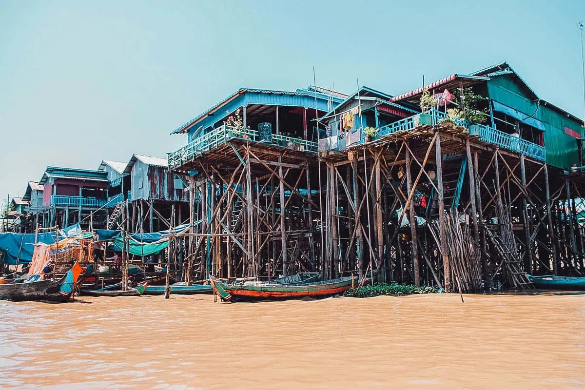 Stilt houses on Tonle Sap