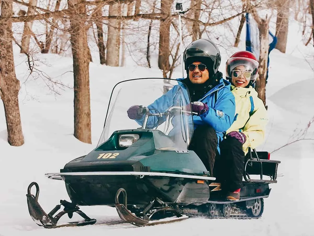 Snowmobile Land, Sapporo, Hokkaido, Japan