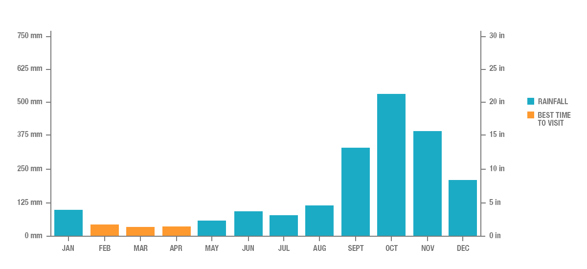 Annual Rainfall in Hoi An, Vietnam