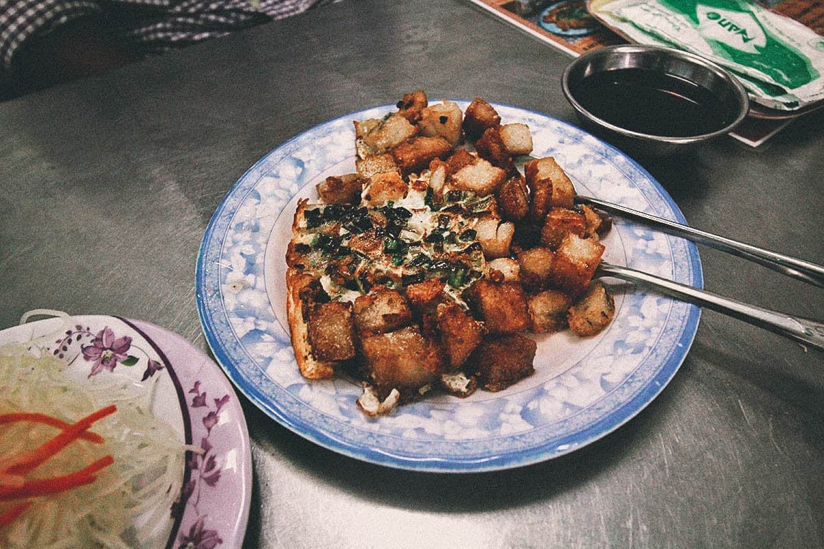 Bot chien in Hanoi, a popular Vietnamese street food