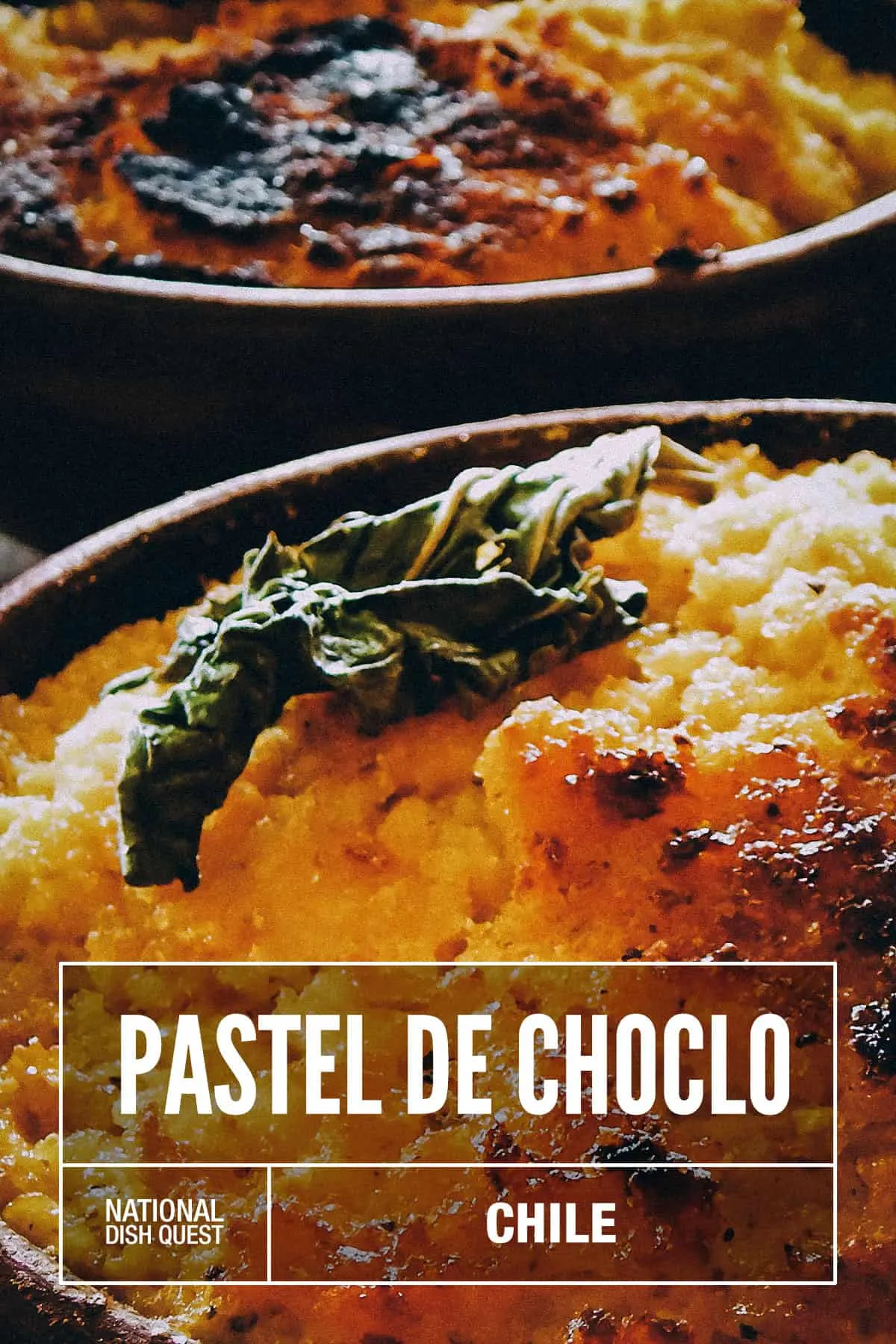 Close-up of pastel de choclo