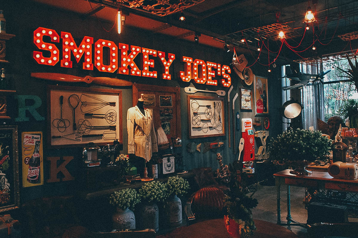 Smokey Joe's restaurant in Taichung, Taiwan