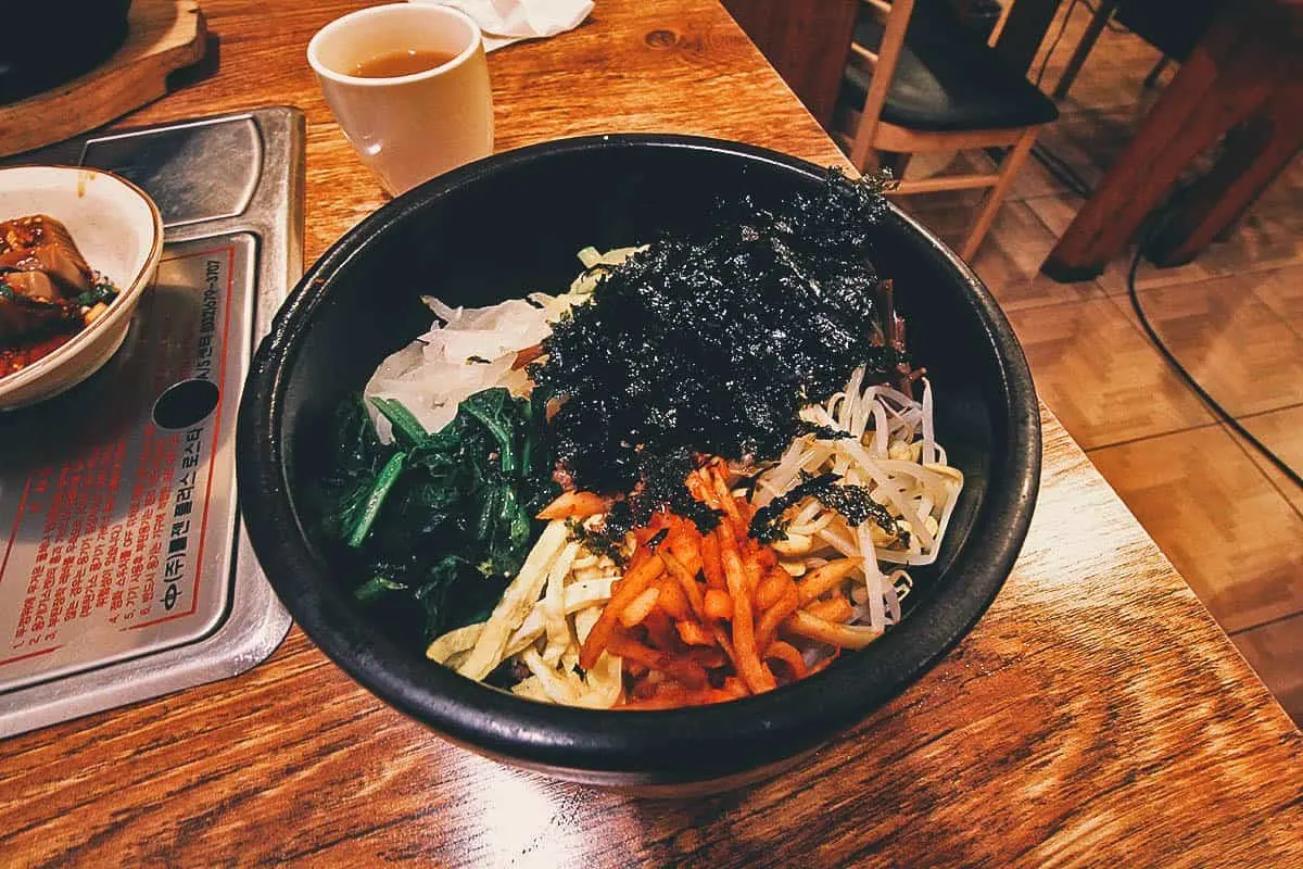 Bibimbap at Grandma Yu's in Seoul, South Korea