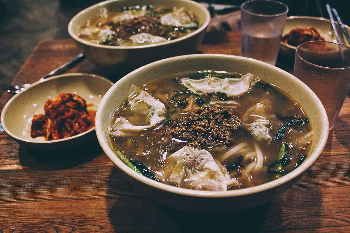 Kalguksu at Myeongdong Kyoja in Seoul, South Korea