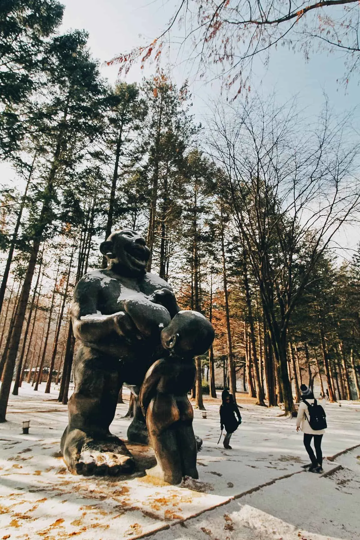 Sculpture on Nami Island in South Korea