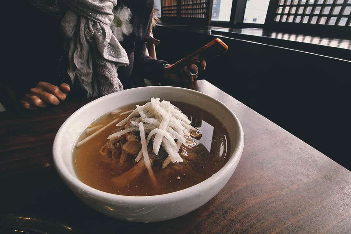 Naengmyeon at Woo Lae Oak in Seoul, South Korea