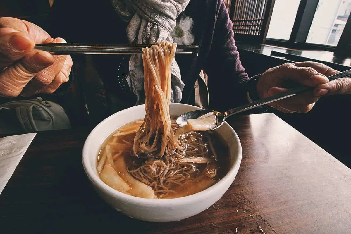 Naengmyeon at Woo Lae Oak in Seoul, South Korea