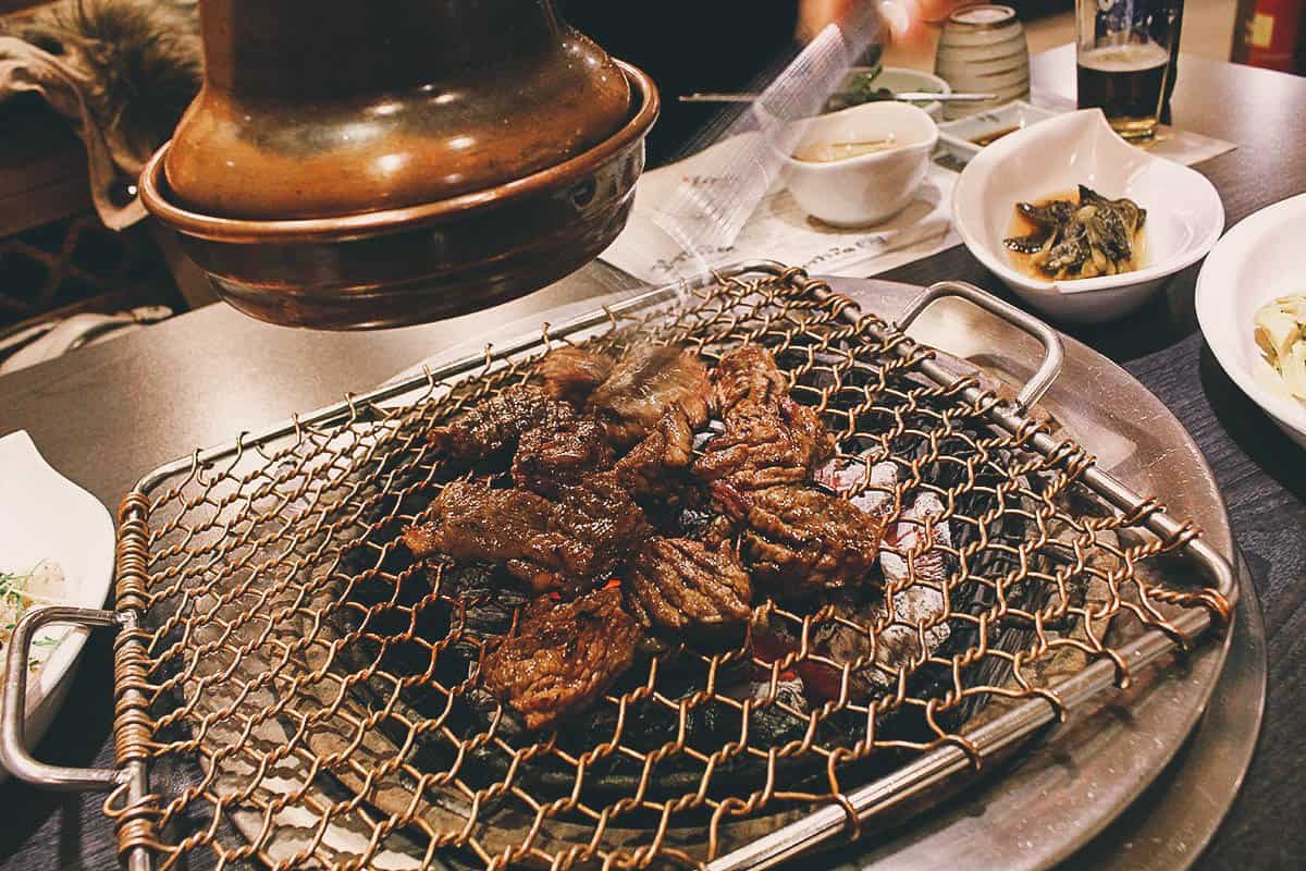 Korean bbq at Yeontabal in Seoul, South Korea