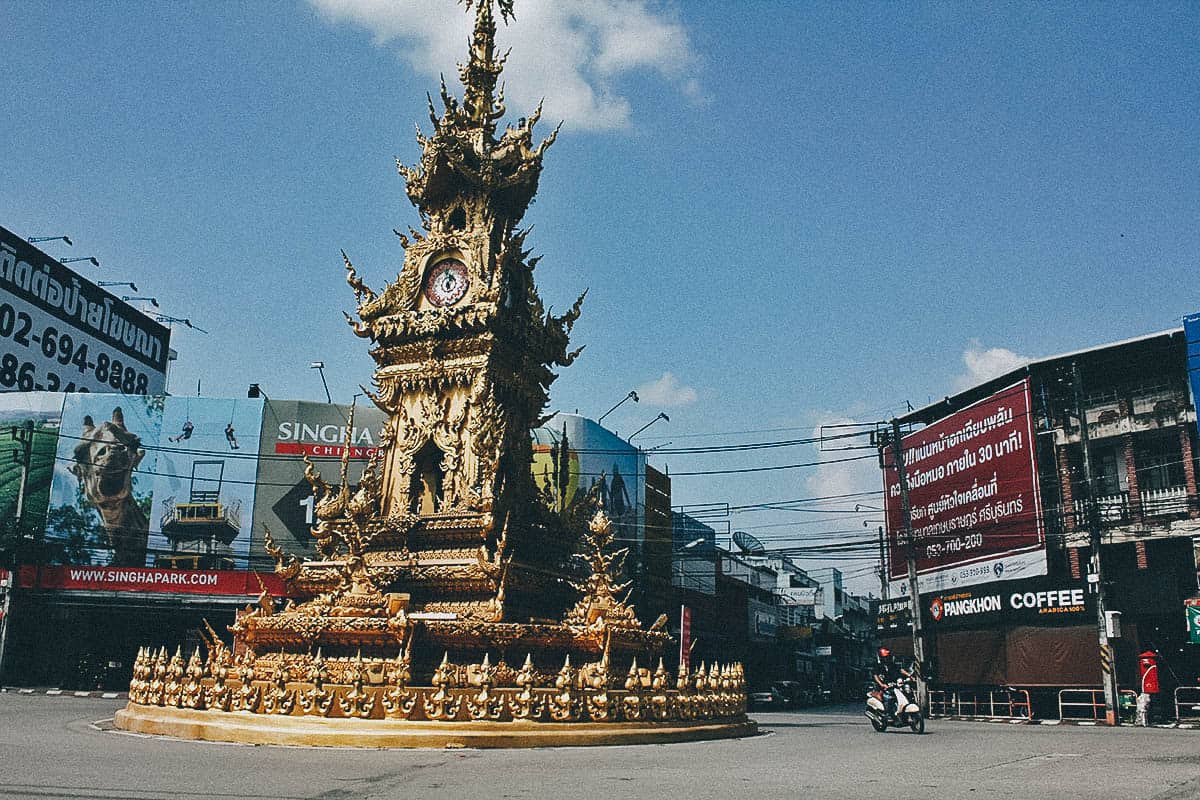 Golden Clock Tower, Chiang Rai, Thailand